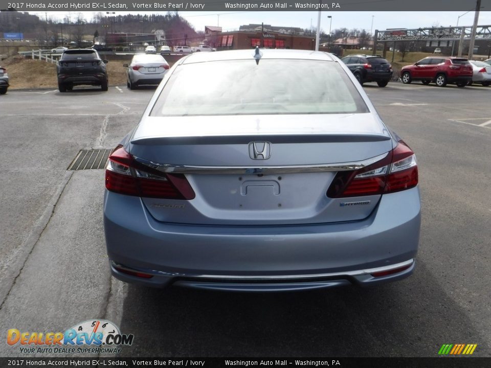 2017 Honda Accord Hybrid EX-L Sedan Vortex Blue Pearl / Ivory Photo #10