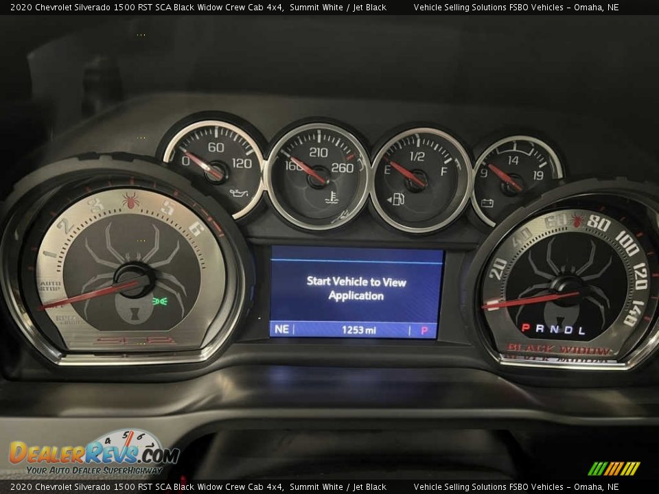 2020 Chevrolet Silverado 1500 RST SCA Black Widow Crew Cab 4x4 Gauges Photo #10