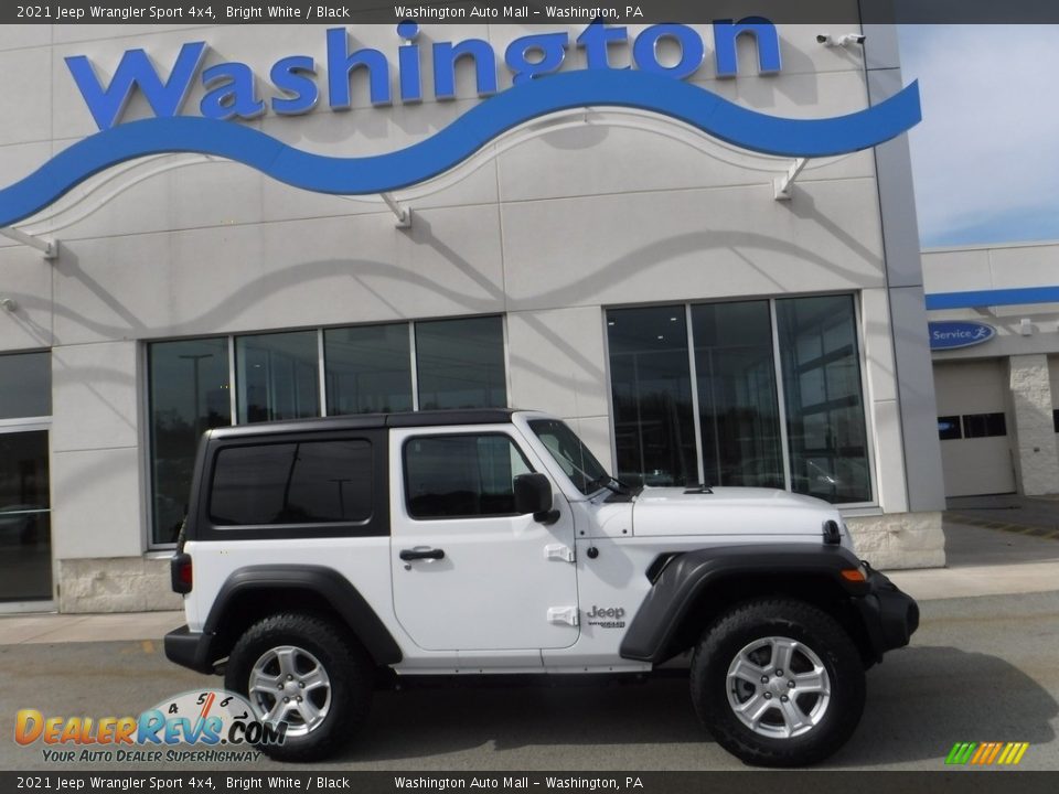 2021 Jeep Wrangler Sport 4x4 Bright White / Black Photo #2