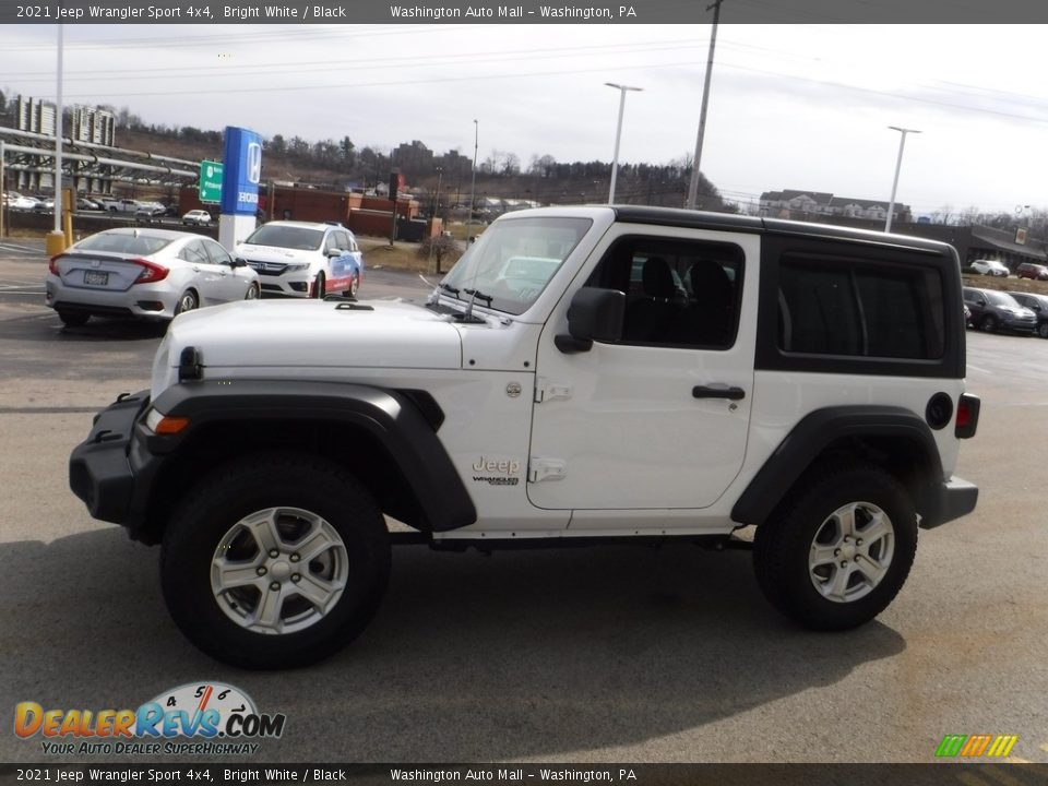 2021 Jeep Wrangler Sport 4x4 Bright White / Black Photo #6