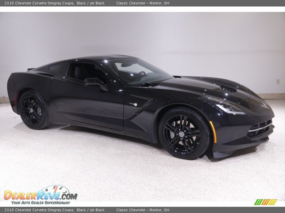 2016 Chevrolet Corvette Stingray Coupe Black / Jet Black Photo #1