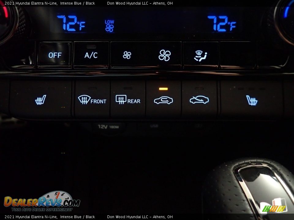 2021 Hyundai Elantra N-Line Intense Blue / Black Photo #3