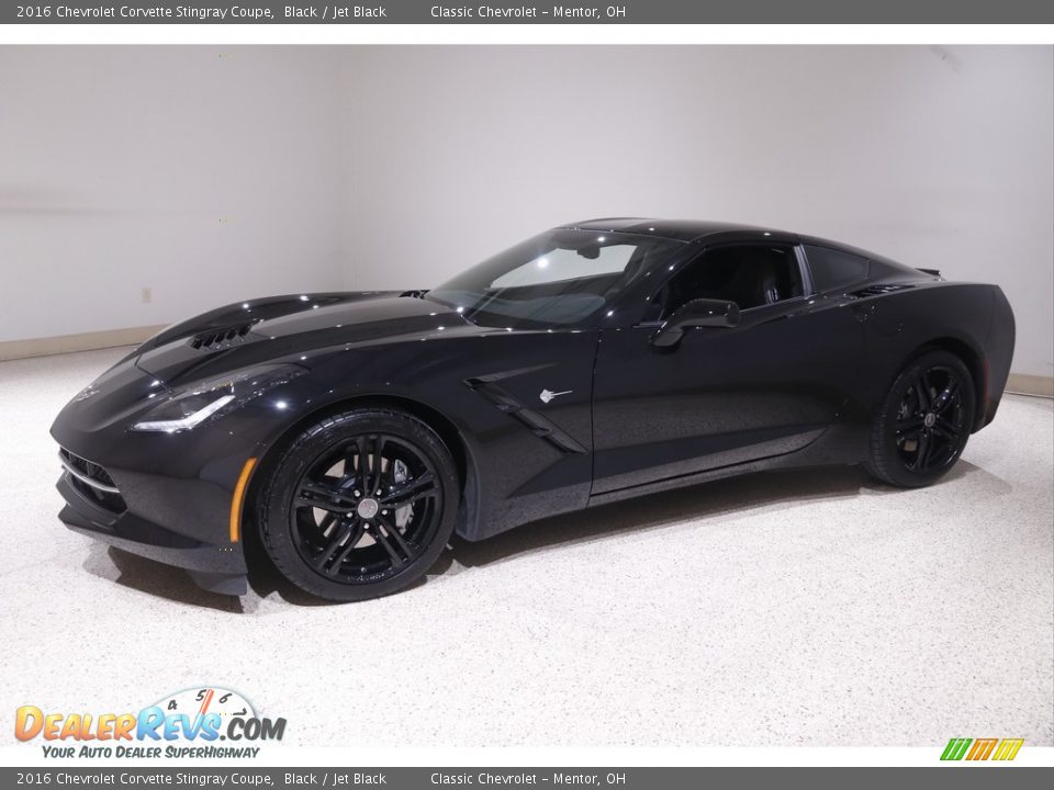 2016 Chevrolet Corvette Stingray Coupe Black / Jet Black Photo #3