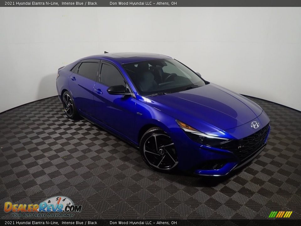 2021 Hyundai Elantra N-Line Intense Blue / Black Photo #5