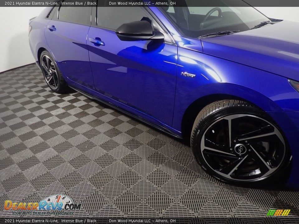 2021 Hyundai Elantra N-Line Intense Blue / Black Photo #6
