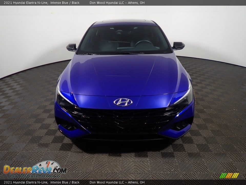 2021 Hyundai Elantra N-Line Intense Blue / Black Photo #7