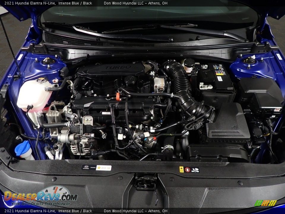 2021 Hyundai Elantra N-Line Intense Blue / Black Photo #9