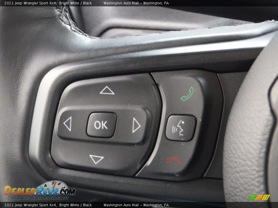 2021 Jeep Wrangler Sport 4x4 Bright White / Black Photo #27