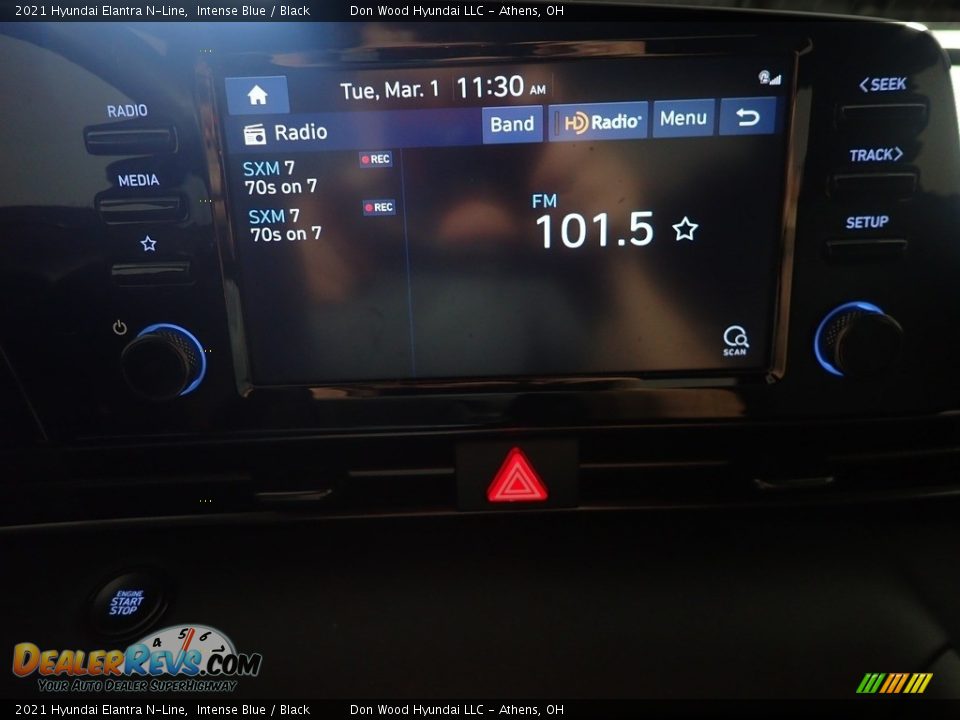 2021 Hyundai Elantra N-Line Intense Blue / Black Photo #28