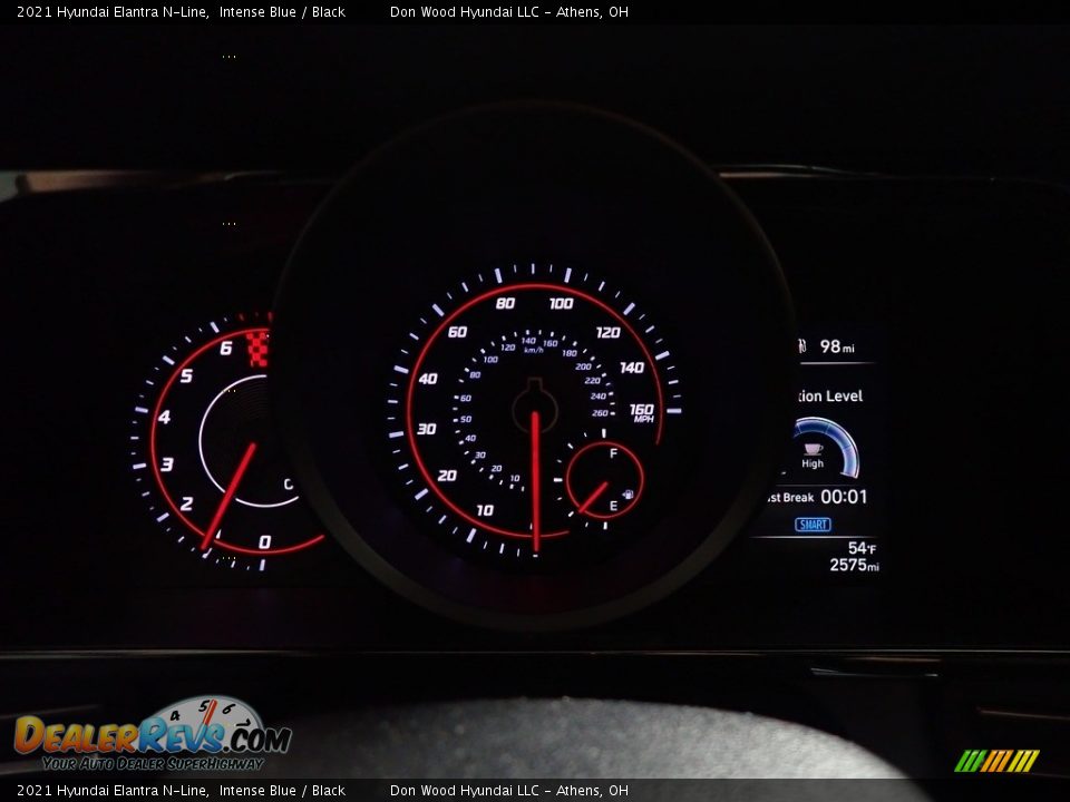 2021 Hyundai Elantra N-Line Intense Blue / Black Photo #30