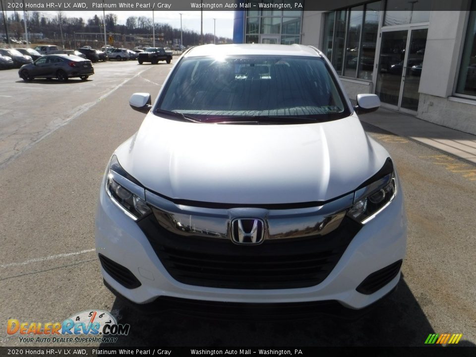 2020 Honda HR-V LX AWD Platinum White Pearl / Gray Photo #4