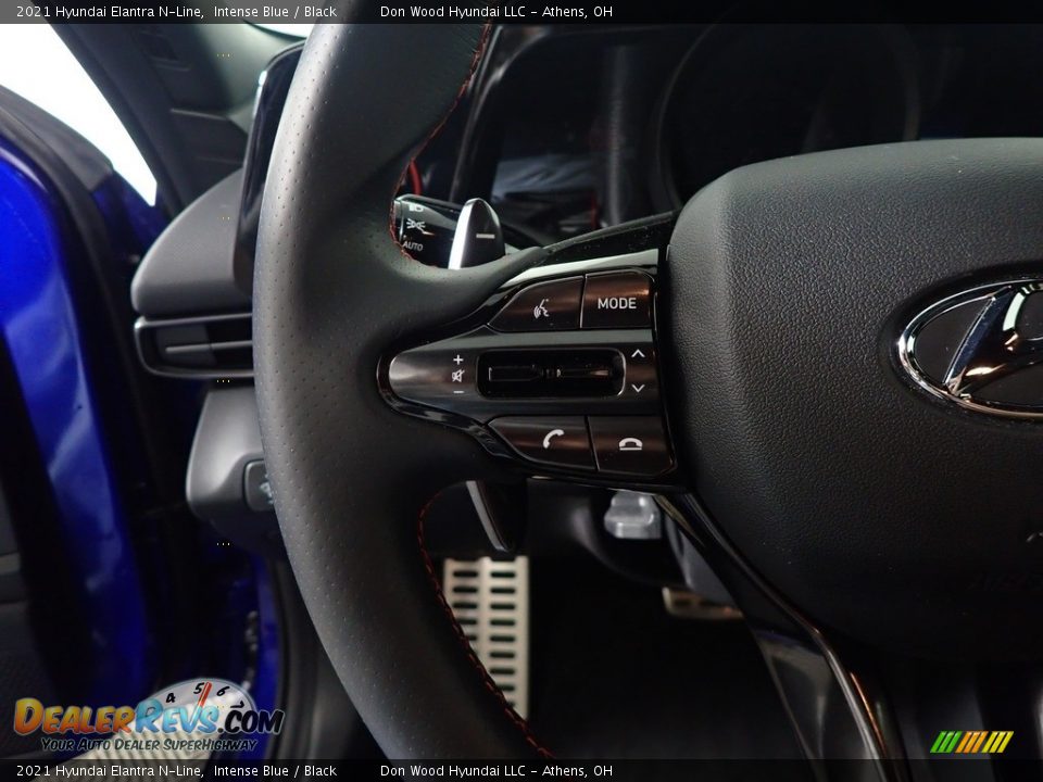 2021 Hyundai Elantra N-Line Intense Blue / Black Photo #31