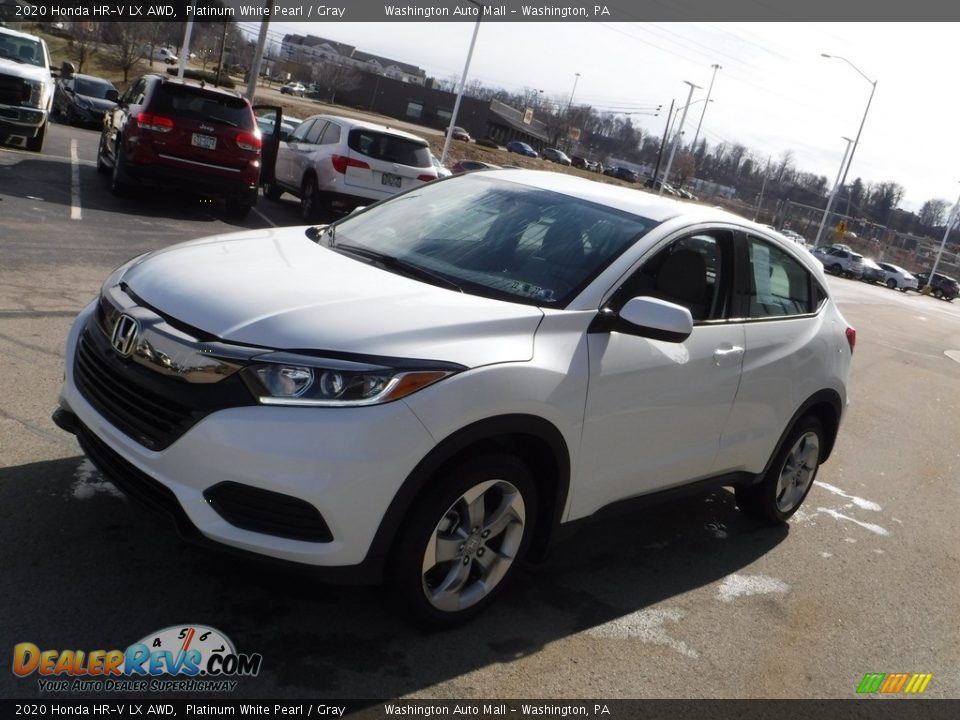 2020 Honda HR-V LX AWD Platinum White Pearl / Gray Photo #5