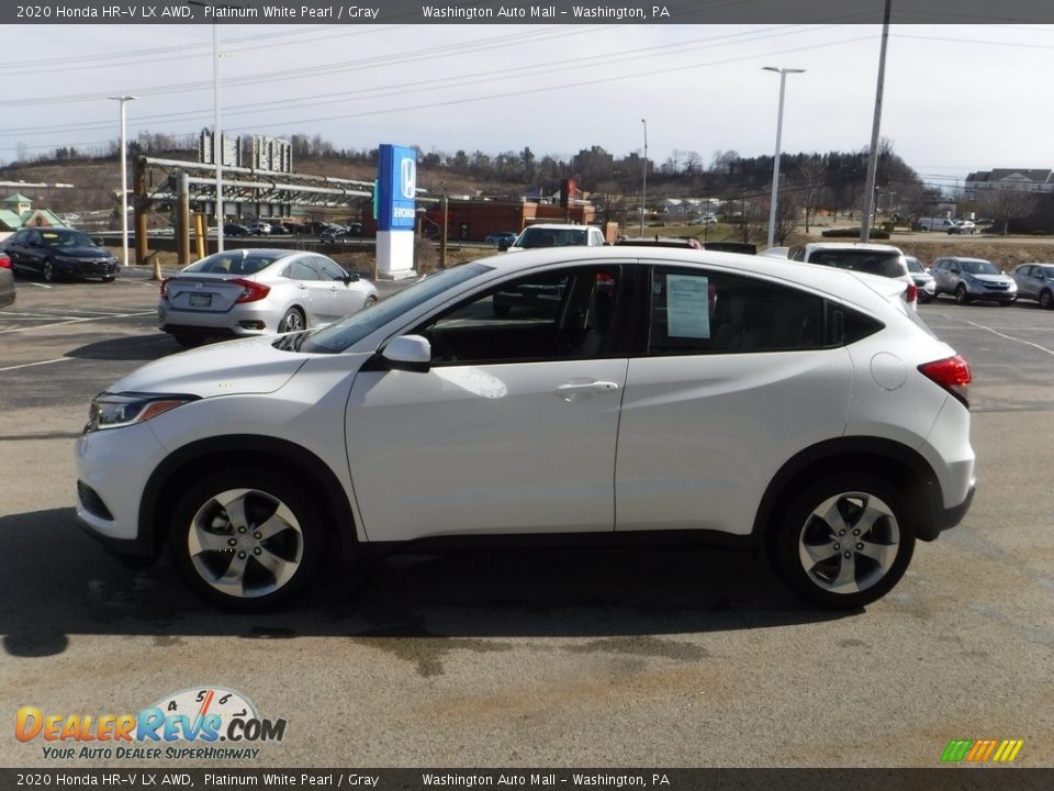 2020 Honda HR-V LX AWD Platinum White Pearl / Gray Photo #6