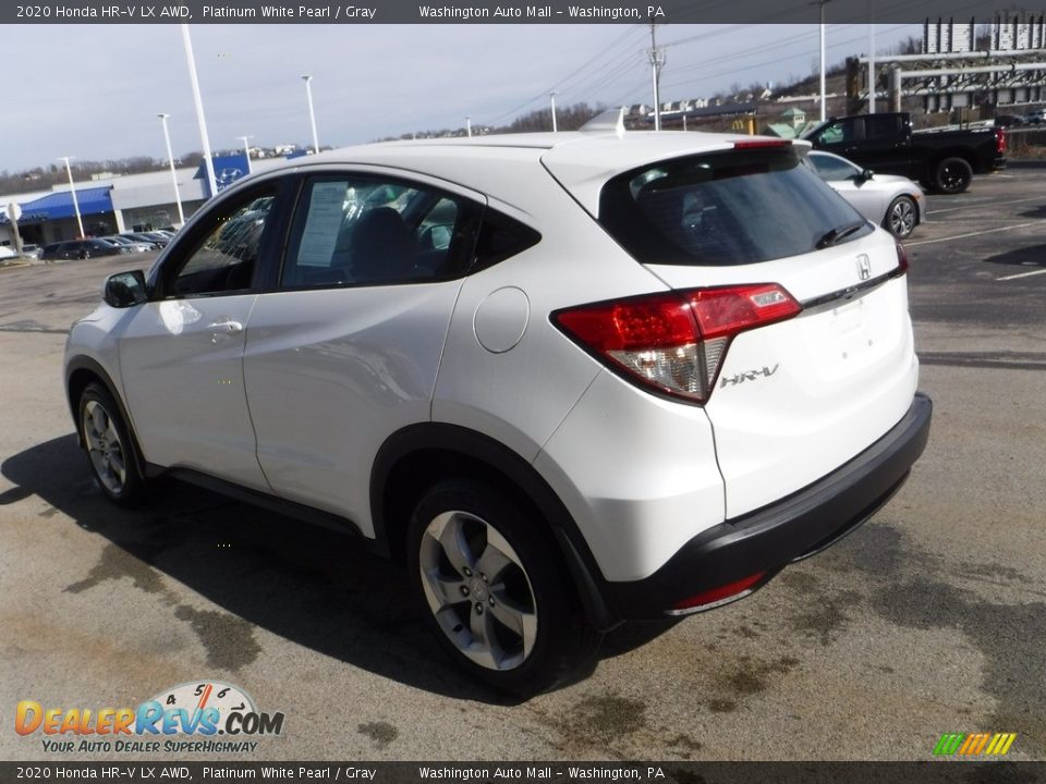2020 Honda HR-V LX AWD Platinum White Pearl / Gray Photo #7