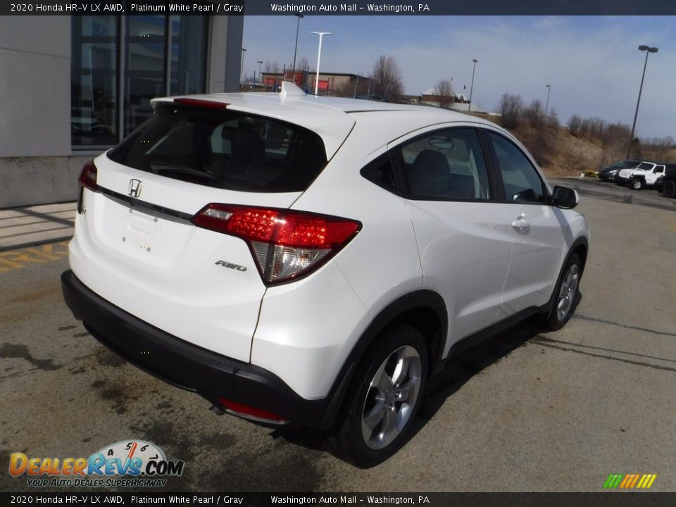 2020 Honda HR-V LX AWD Platinum White Pearl / Gray Photo #9