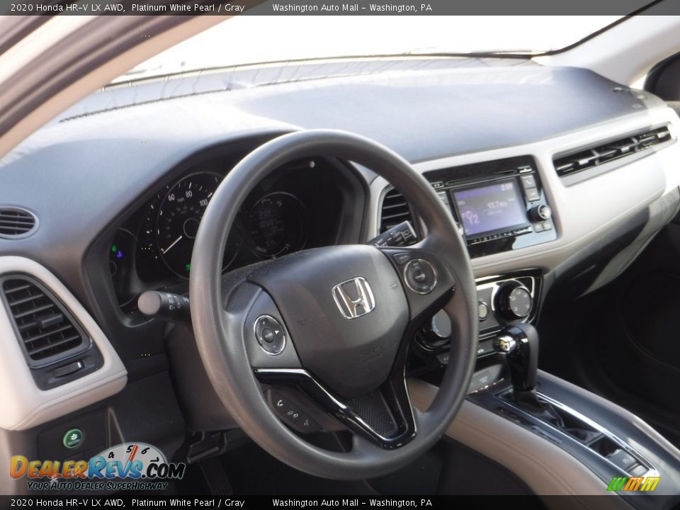 2020 Honda HR-V LX AWD Platinum White Pearl / Gray Photo #11