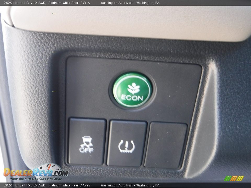 2020 Honda HR-V LX AWD Platinum White Pearl / Gray Photo #12
