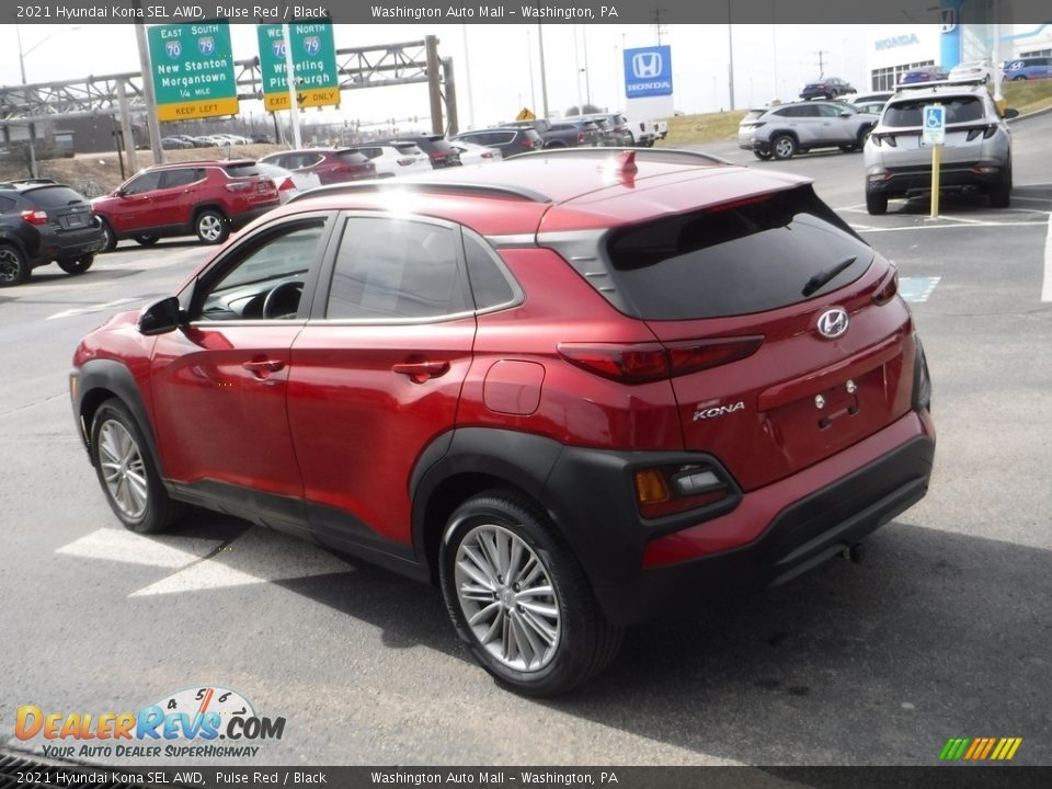 2021 Hyundai Kona SEL AWD Pulse Red / Black Photo #8