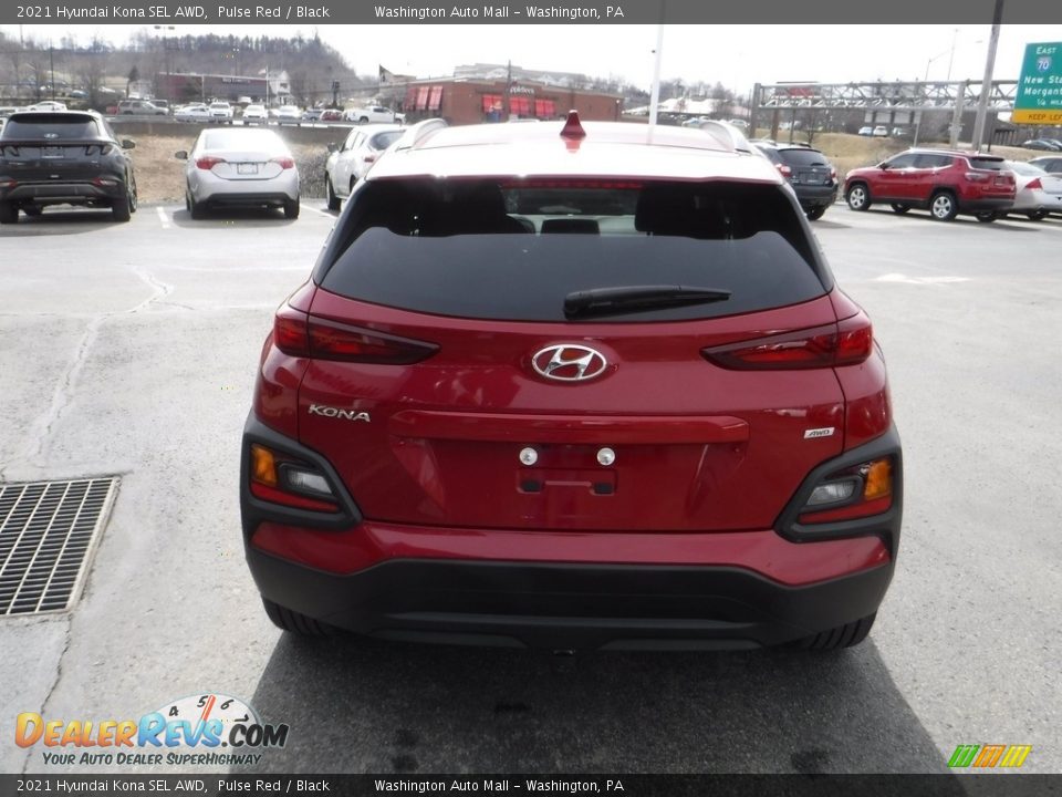 2021 Hyundai Kona SEL AWD Pulse Red / Black Photo #9