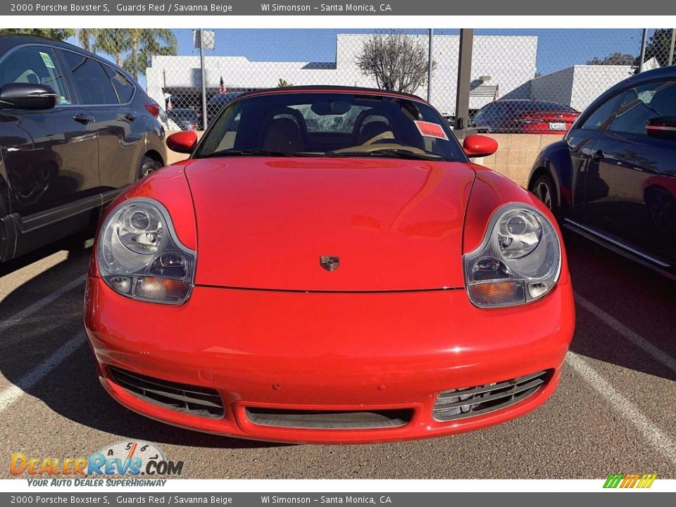 2000 Porsche Boxster S Guards Red / Savanna Beige Photo #3