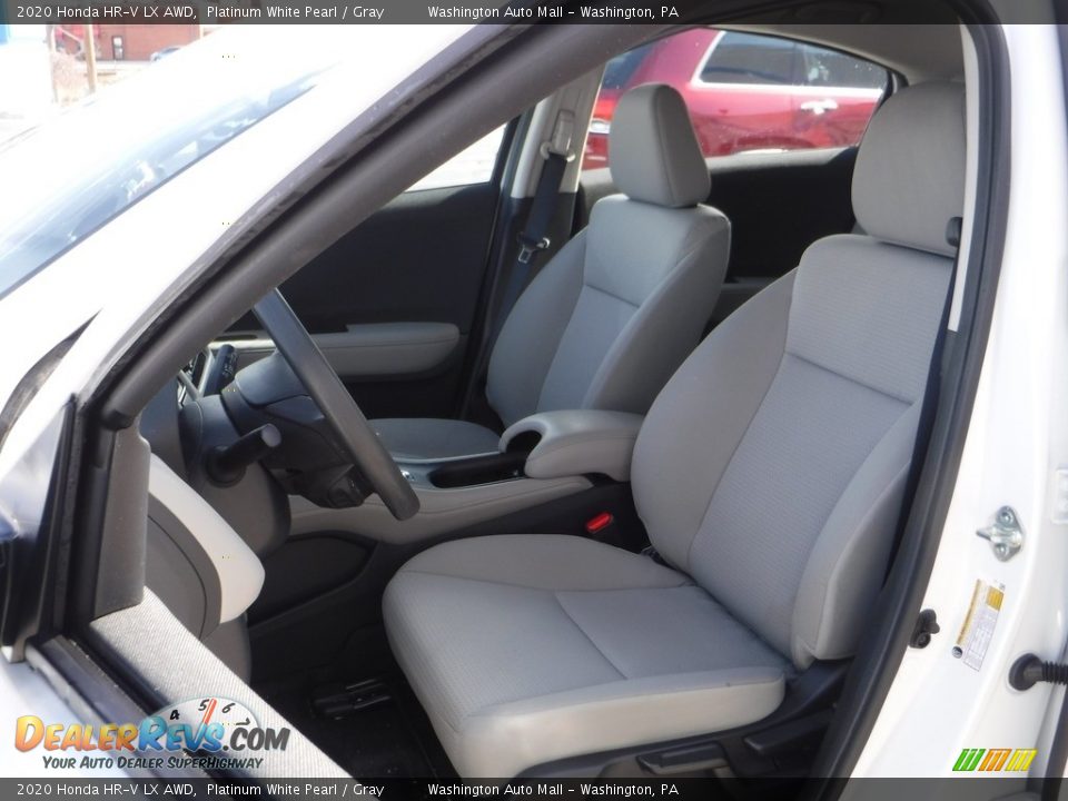 2020 Honda HR-V LX AWD Platinum White Pearl / Gray Photo #14
