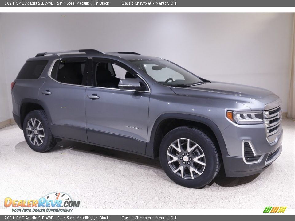 2021 GMC Acadia SLE AWD Satin Steel Metallic / Jet Black Photo #1