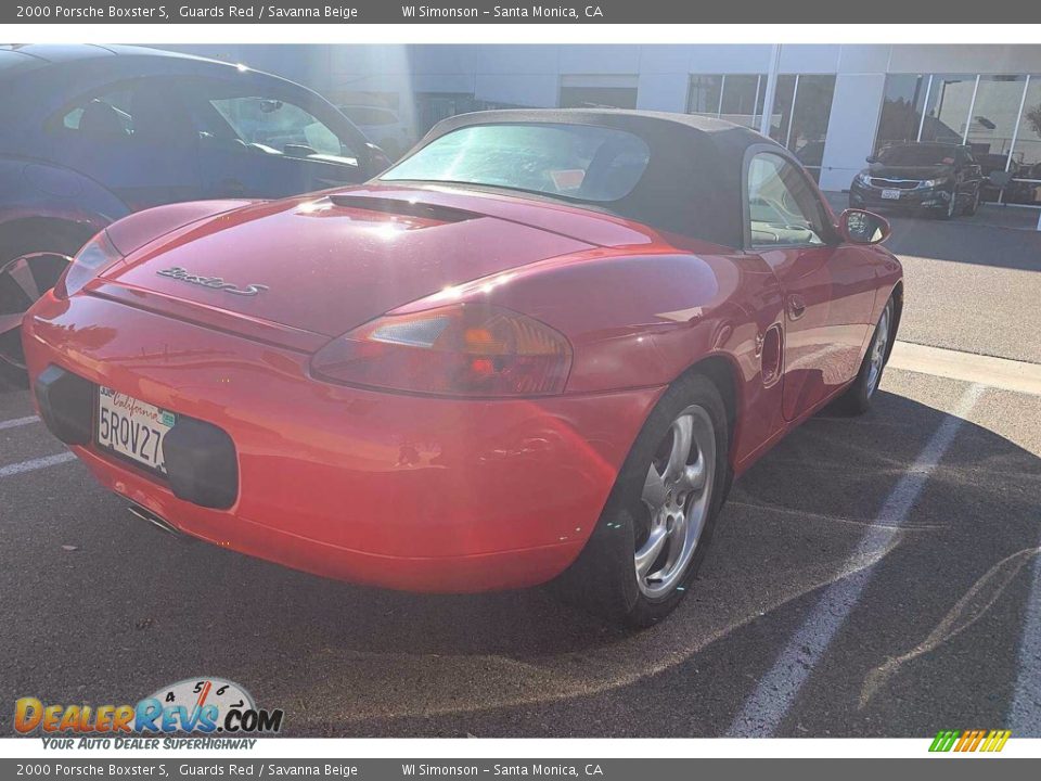 2000 Porsche Boxster S Guards Red / Savanna Beige Photo #4