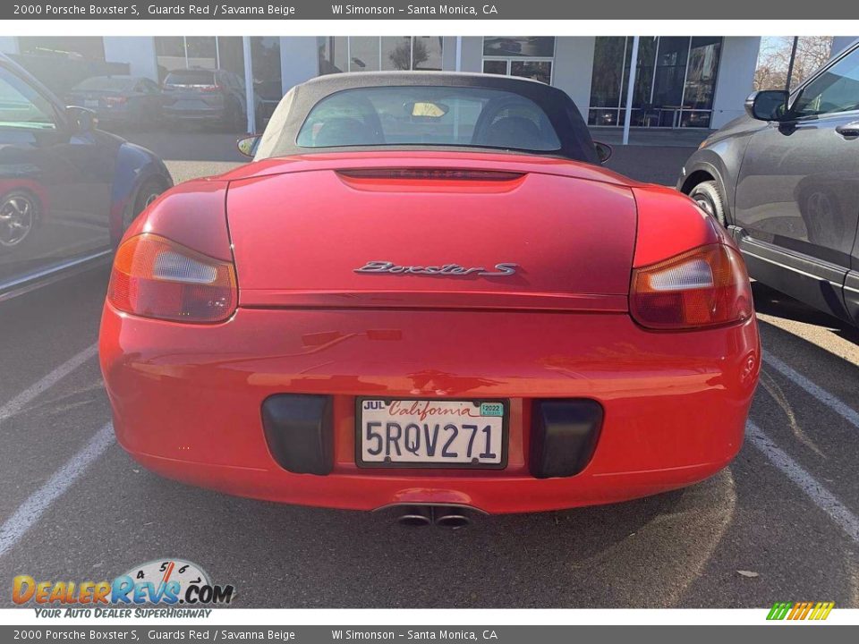 2000 Porsche Boxster S Guards Red / Savanna Beige Photo #5