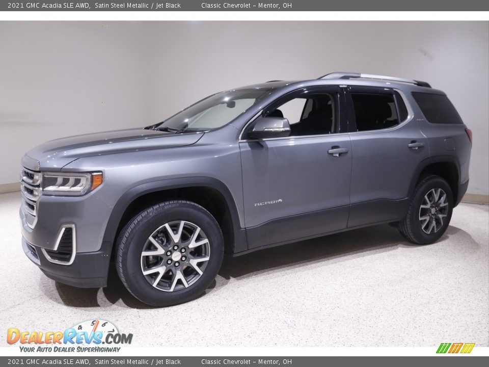 2021 GMC Acadia SLE AWD Satin Steel Metallic / Jet Black Photo #3