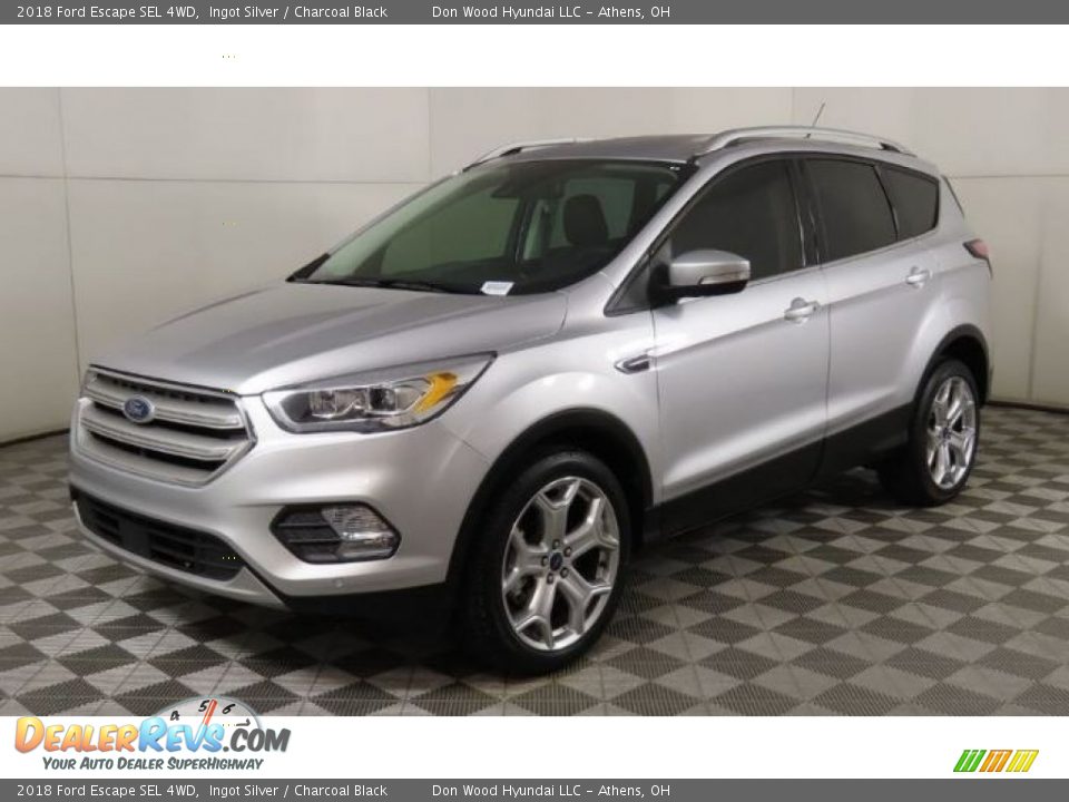 2018 Ford Escape SEL 4WD Ingot Silver / Charcoal Black Photo #1