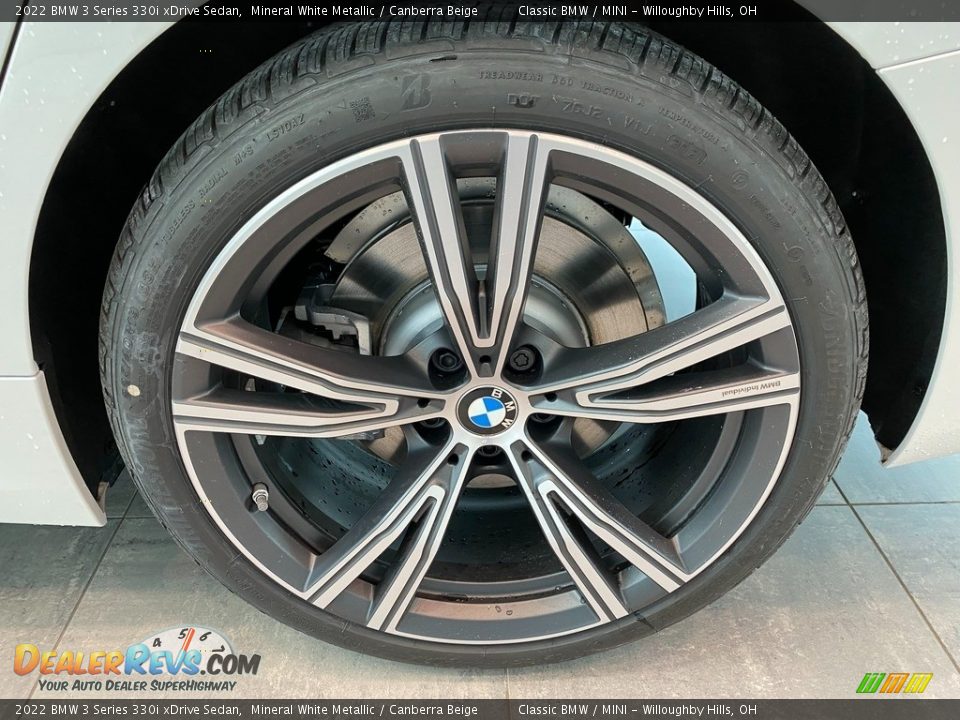 2022 BMW 3 Series 330i xDrive Sedan Mineral White Metallic / Canberra Beige Photo #3