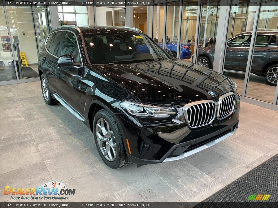 2022 BMW X3 xDrive30i Black / Black Photo #1