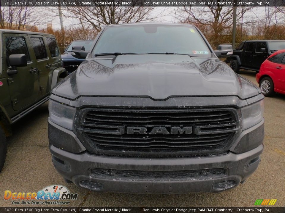 2021 Ram 1500 Big Horn Crew Cab 4x4 Granite Crystal Metallic / Black Photo #2