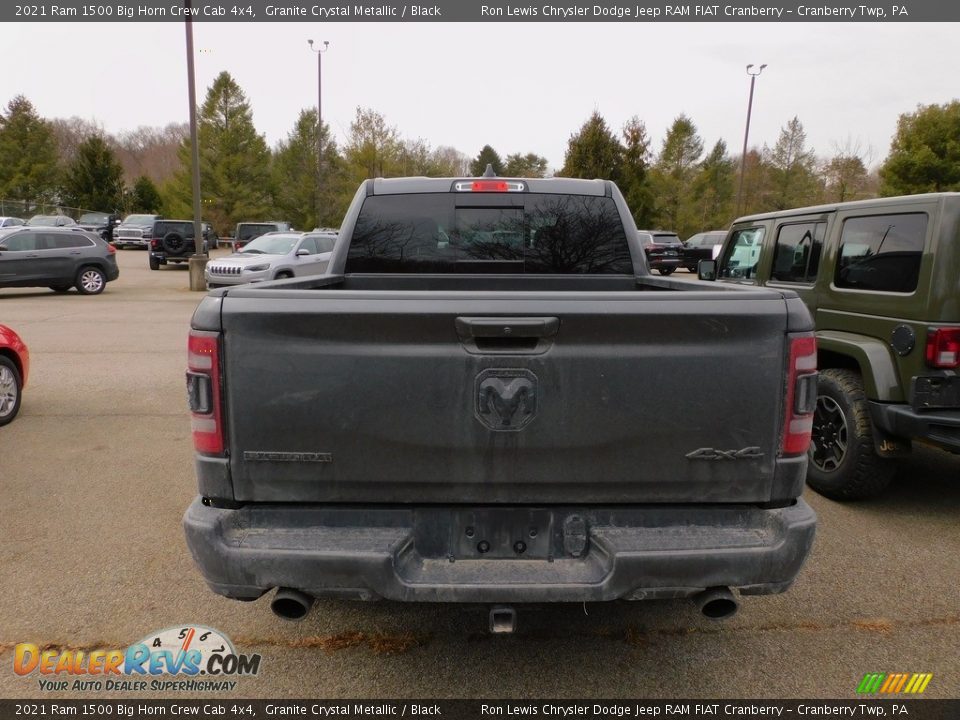2021 Ram 1500 Big Horn Crew Cab 4x4 Granite Crystal Metallic / Black Photo #4