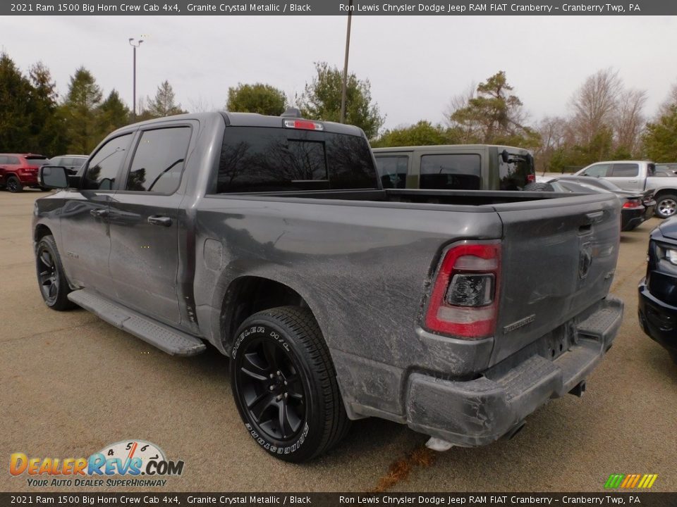 2021 Ram 1500 Big Horn Crew Cab 4x4 Granite Crystal Metallic / Black Photo #5
