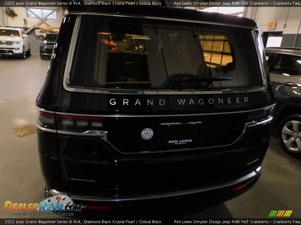 2022 Jeep Grand Wagoneer Series III 4x4 Diamond Black Crystal Pearl / Global Black Photo #6
