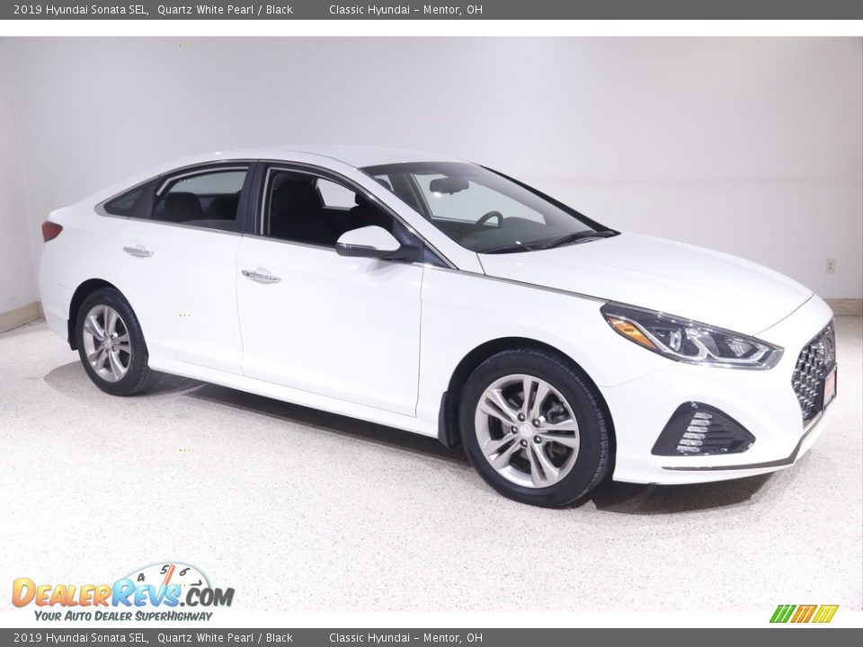 2019 Hyundai Sonata SEL Quartz White Pearl / Black Photo #1