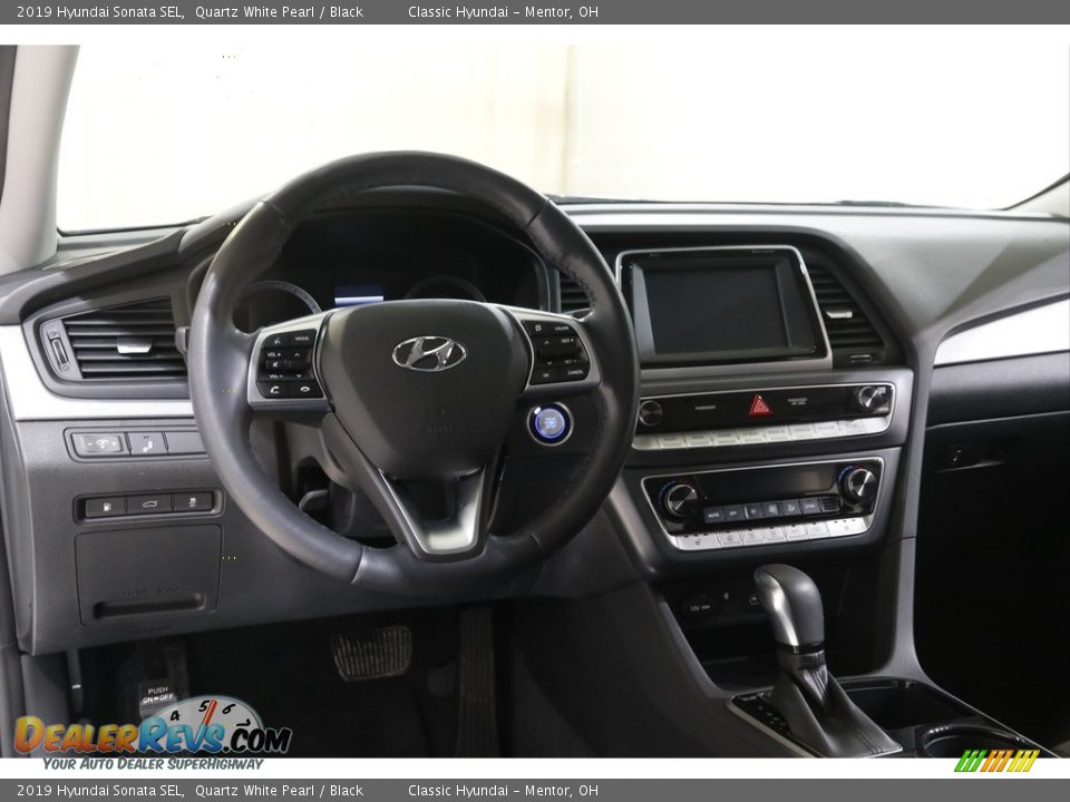 2019 Hyundai Sonata SEL Quartz White Pearl / Black Photo #6