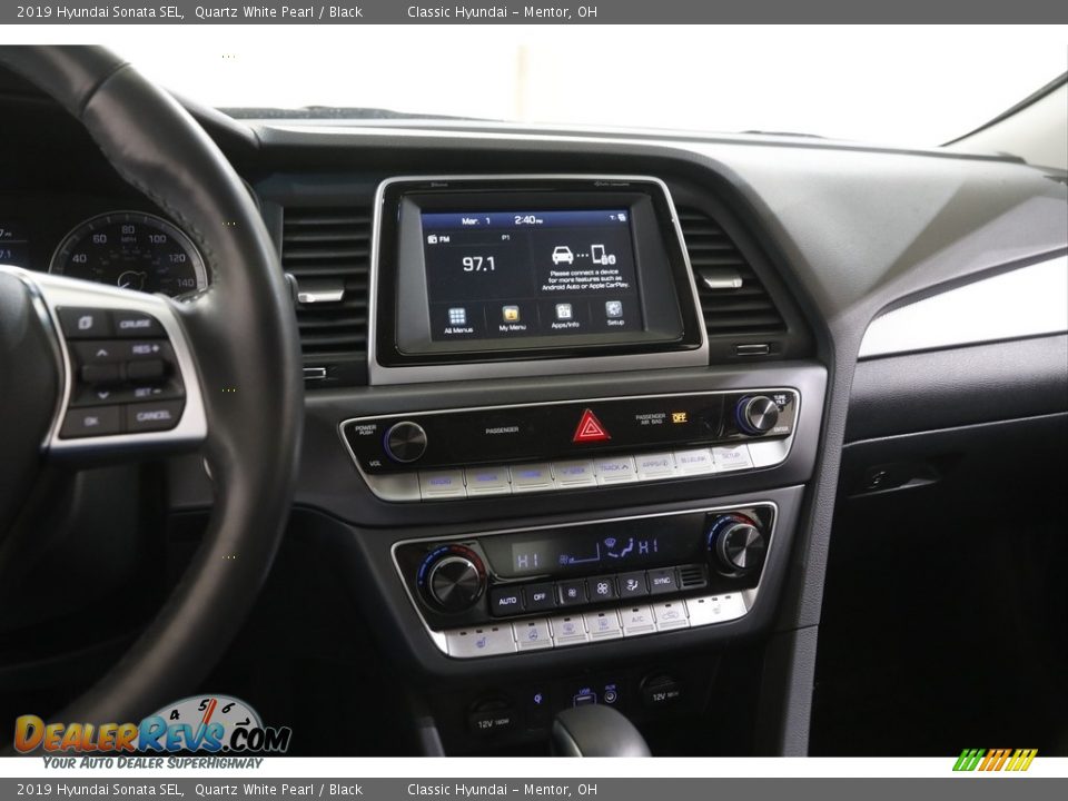2019 Hyundai Sonata SEL Quartz White Pearl / Black Photo #9
