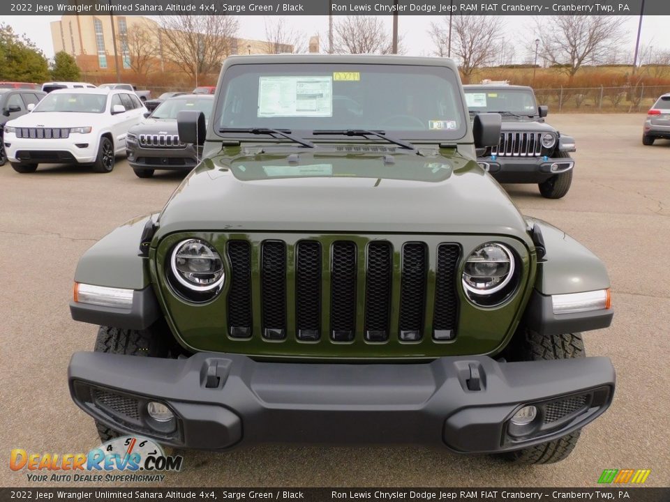 2022 Jeep Wrangler Unlimited Sahara Altitude 4x4 Sarge Green / Black Photo #2