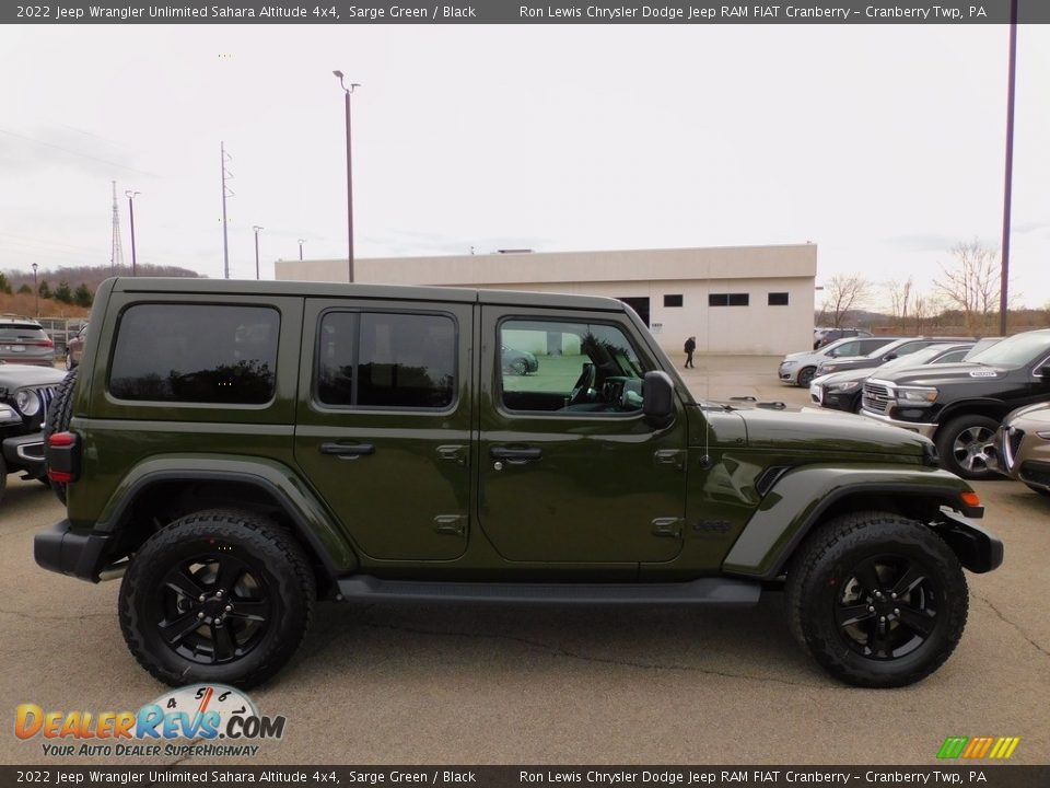 2022 Jeep Wrangler Unlimited Sahara Altitude 4x4 Sarge Green / Black Photo #4