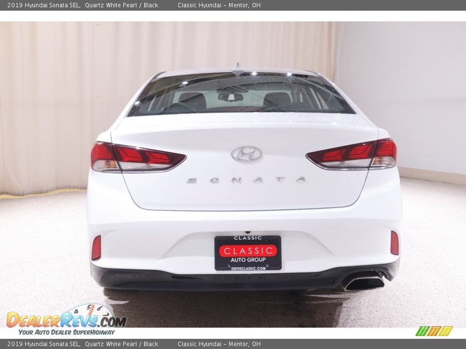2019 Hyundai Sonata SEL Quartz White Pearl / Black Photo #17