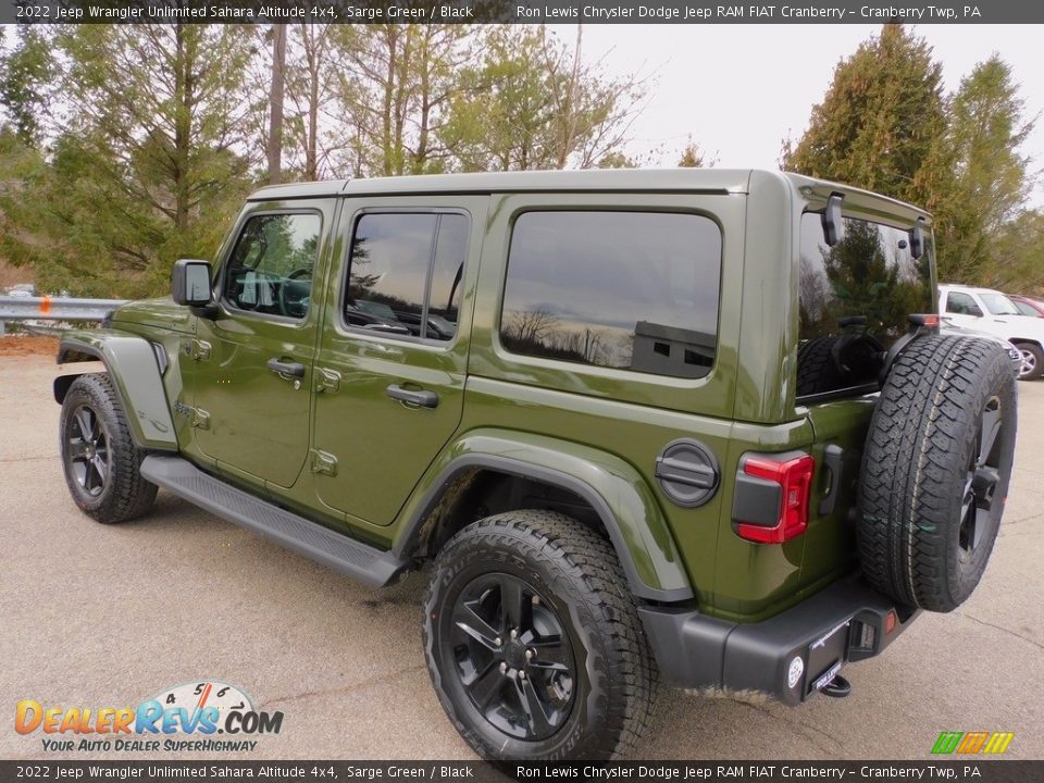 2022 Jeep Wrangler Unlimited Sahara Altitude 4x4 Sarge Green / Black Photo #8