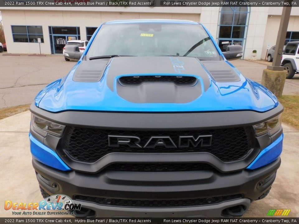 2022 Ram 1500 TRX Crew Cab 4x4 Hydro Blue Pearl / Black/TRX Red Accents Photo #2