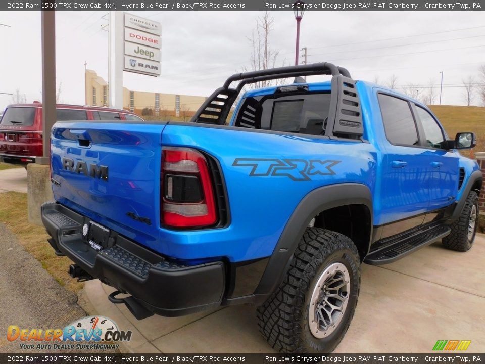 2022 Ram 1500 TRX Crew Cab 4x4 Hydro Blue Pearl / Black/TRX Red Accents Photo #5