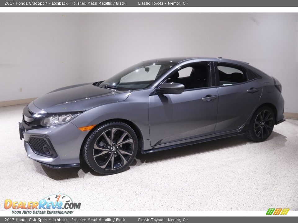 2017 Honda Civic Sport Hatchback Polished Metal Metallic / Black Photo #3