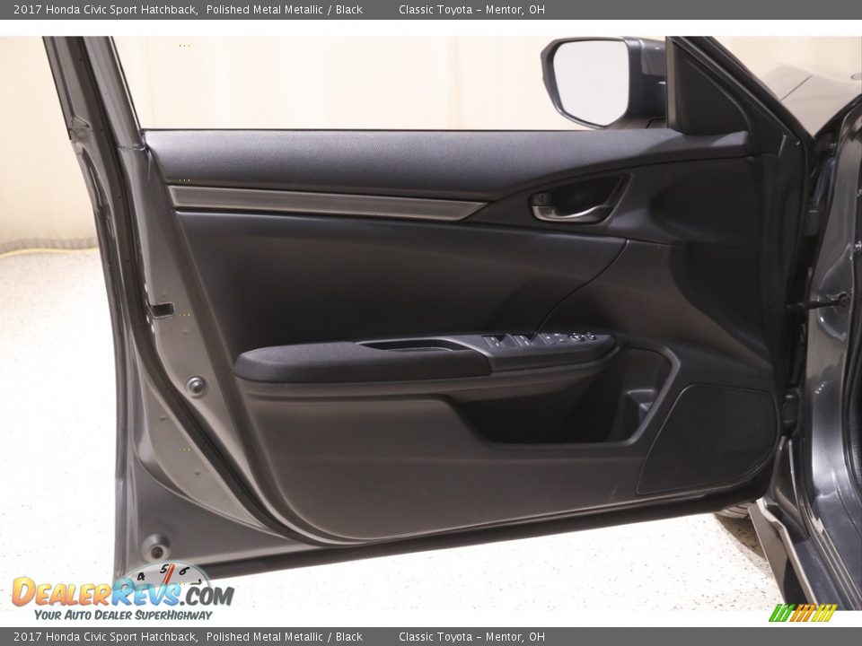 2017 Honda Civic Sport Hatchback Polished Metal Metallic / Black Photo #4