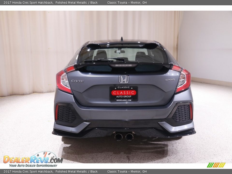 2017 Honda Civic Sport Hatchback Polished Metal Metallic / Black Photo #17