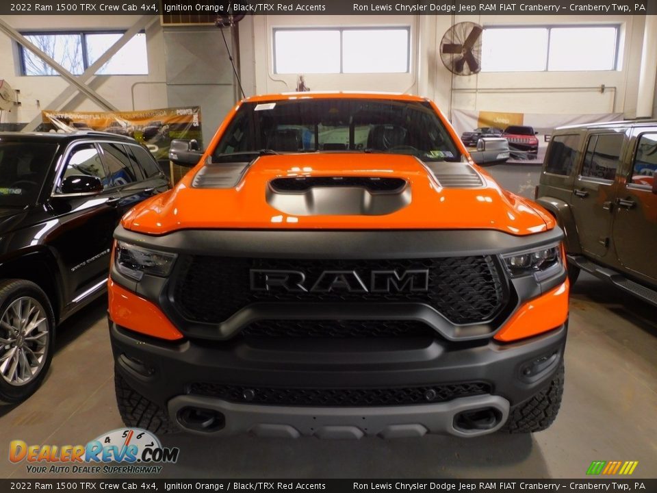 2022 Ram 1500 TRX Crew Cab 4x4 Ignition Orange / Black/TRX Red Accents Photo #2